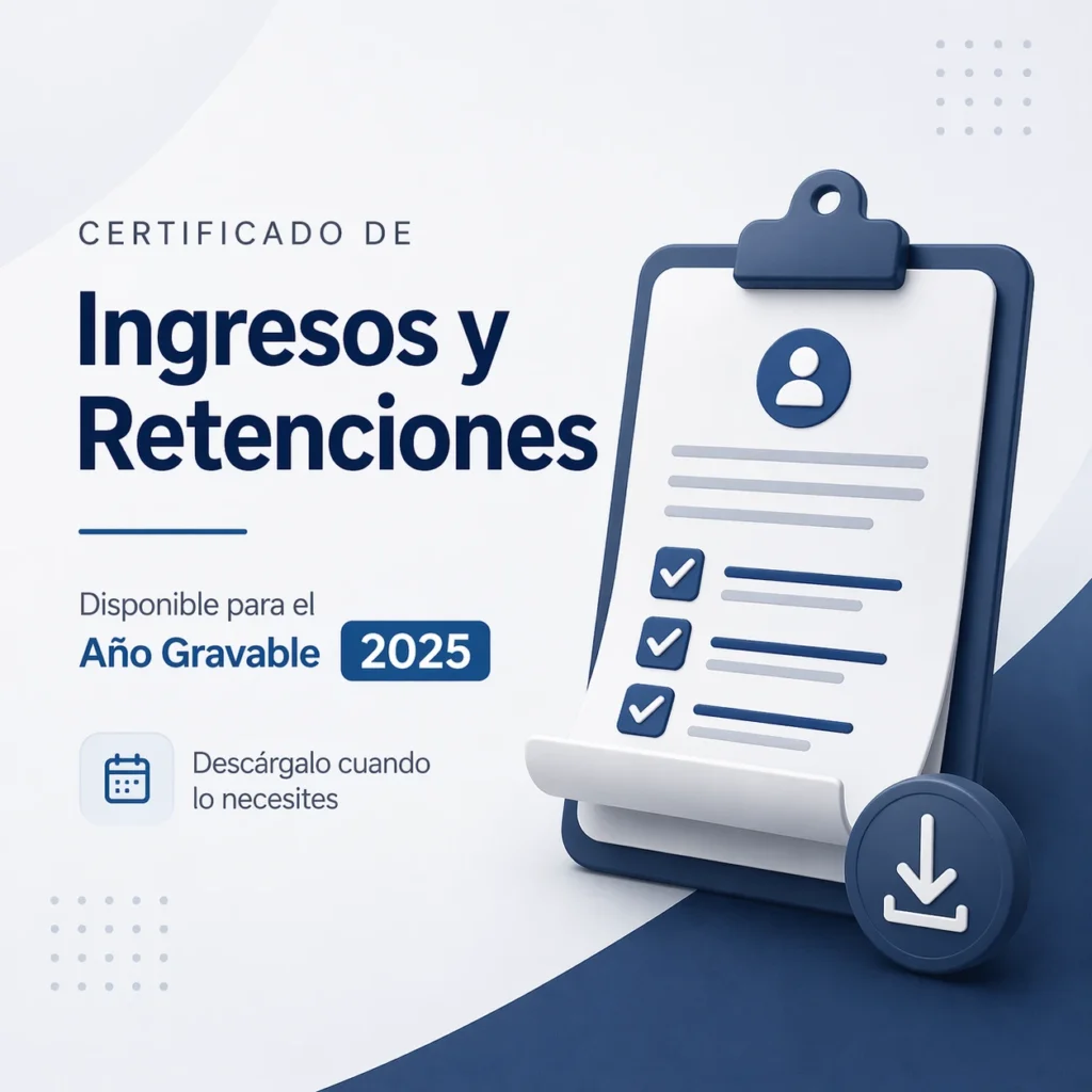 Descarga tu certificado de ingresos y retenciones de FONEM PLUS 2025